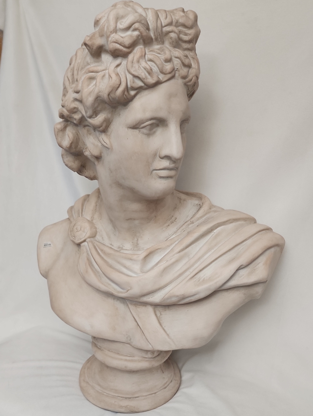 Classic White Decorative Bust Sculpture - Home Art LIFE SIZE 32"X 24 " INCHES